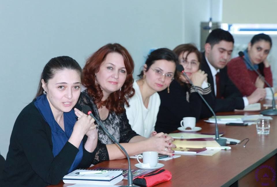 17 Deceber 2015,Meeting with projects selected under first CBHE Call for proposals , at Khazar University ,in Baku , Azerbaijan.
