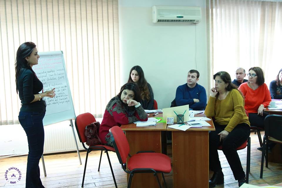  11-12 Deceber 2015, 544047-TEMPUS-1-2013-1-GE-TEMPUS-JPGR. Tempus project training of “Project Actors Capacity Training in Caucasus” at Khazar University , in Baku , Azerbaijan.