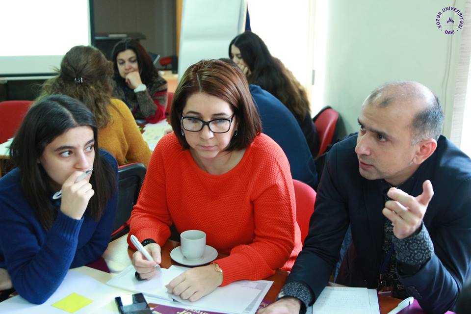  11-12 Deceber 2015, 544047-TEMPUS-1-2013-1-GE-TEMPUS-JPGR. Tempus project training of “Project Actors Capacity Training in Caucasus” at Khazar University , in Baku , Azerbaijan.